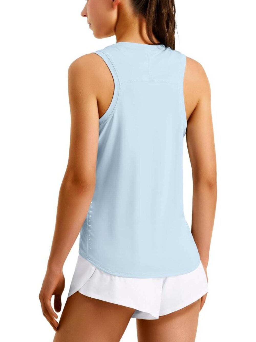 Lightweight High Neck Racerback Athletic Tank Top for Women - Perfect for